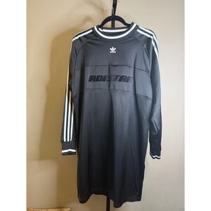 Adidas Originals Adistar Long Sleeve Jersey Dress Black White XL XL/TG UK 22